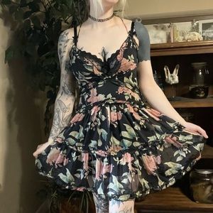 O. Vianca Floral Strappy Dress